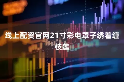 线上配资官网21寸彩电罩子绣着缠枝莲