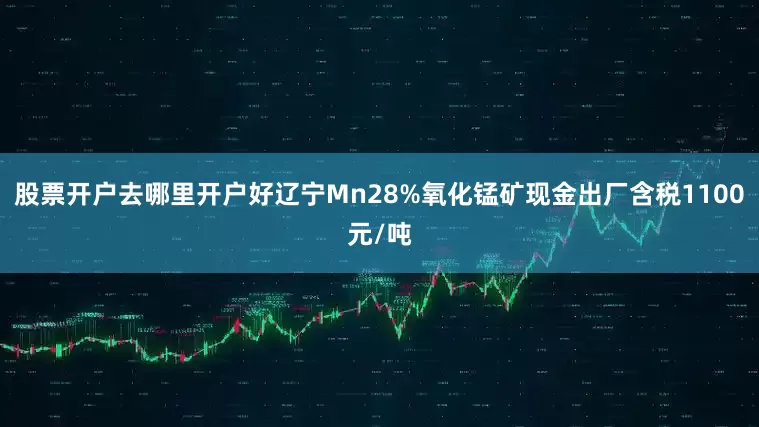 股票开户去哪里开户好辽宁Mn28%氧化锰矿现金出厂含税1100元/吨